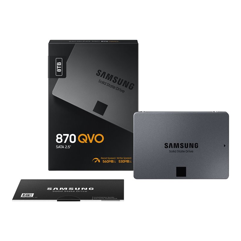 Samsung 870 QVO SSD 8TB SATA Intern 2.5  MZ-77Q8T0BW от buy2say.com!  Препоръчани продукти | Онлайн магазин за електроника
