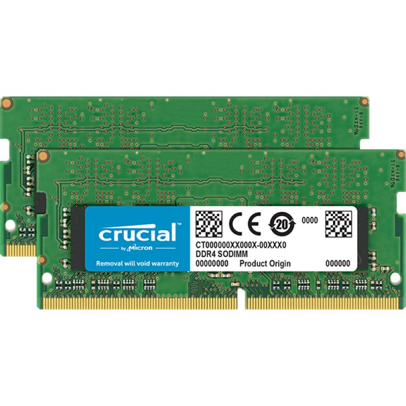 Crucial DDR4 32GB 2x16GB SO DIMM 260-PIN CT2K16G4SFD8266 from buy2say.com! Buy and say your opinion! Recommend the product!