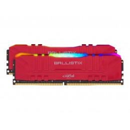Crucial Ballistix RGB 16GB Red DDR4-3600 CL16 Dual-Kit BL2K8G36C16U4RL fra buy2say.com! Anbefalede produkter | Elektronik online