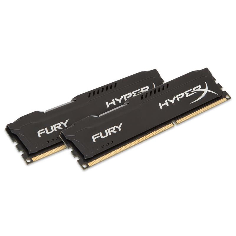 Memory Kingston HyperX Fury DDR3 1600MHz 8GB (2x 4GB) Black HX316C10FBK2/8 von buy2say.com! Empfohlene Produkte | Elektronik-Onl