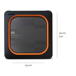 WD My Passport Wireless SSD 2TB Wi-Fi Black - Orange WDBAMJ0020BGY-EESN från buy2say.com! Anbefalede produkter | Elektronik onli