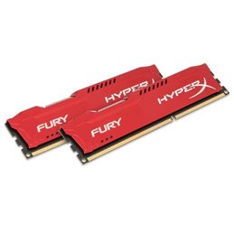 Kingston HyperX FURY Red 16GB 1866MHz DDR3 memory module HX318C10FRK2/16 fra buy2say.com! Anbefalede produkter | Elektronik onli