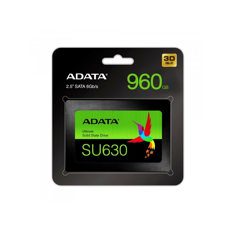 ADATA  SSD 960GB 2.5 (6.3cm) SATAIII SU630 3D NAND (QLC ASU630SS-960GQ-R alkaen buy2say.com! Suositeltavat tuotteet | Elektronii