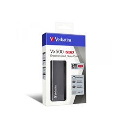 Verbatim SSD 240GB Vx500 Gen.2 USB 3.1 Silber Retail 47442 240-275GB | buy2say.com Verbatim