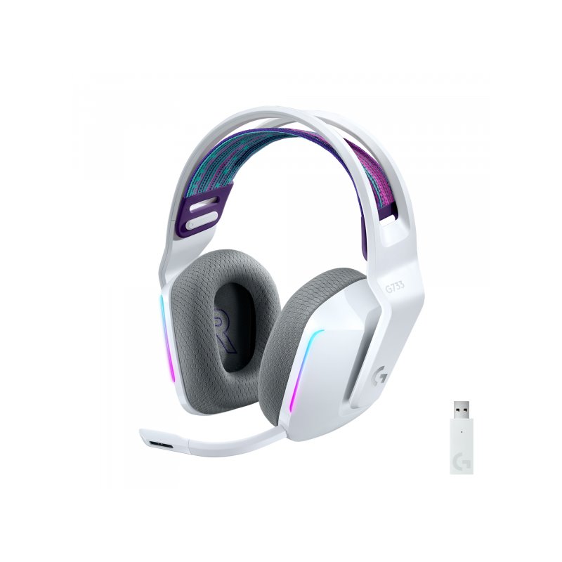 Logitech G G733 - Headset - Head-band - Gaming - White 981-000883 alkaen buy2say.com! Suositeltavat tuotteet | Elektroniikan ver