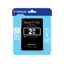Verbatim Store \'n\' Go Externe Festplatte 2TB Schwarz 53177 från buy2say.com! Anbefalede produkter | Elektronik online butik