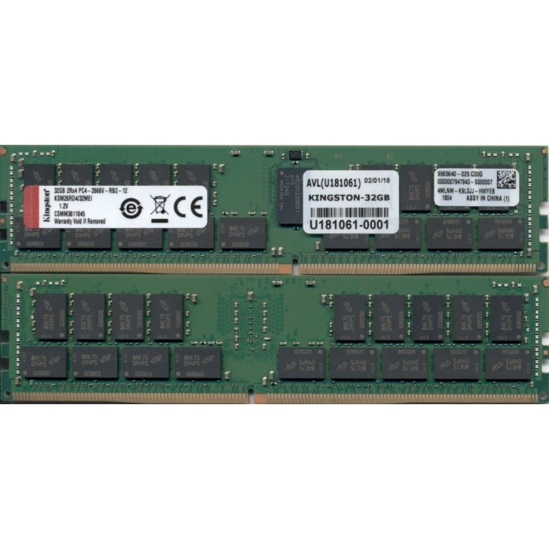 Kingston DDR4 32GB 2666 MHz Speichermodul  ECC KSM26RD4/32MEI fra buy2say.com! Anbefalede produkter | Elektronik online butik