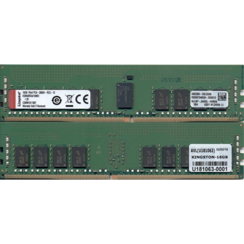Kingston 16GB 2666MHz DDR4 CL19 DIMM 1Rx4 Micron E IDT KSM26RS4/16MEI från buy2say.com! Anbefalede produkter | Elektronik online