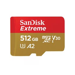 SANDISK MicroSDXC  Extreme 512GB  R160/W90 C10 U3 V30 A2 SDSQXA1-512G-GN6MA 512GB | buy2say.com SanDisk