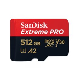 SANDISK MicroSDXC Extreme PRO 512GB R170/W90 C10 U3 V30 SDSQXCZ-512G-GN6MA 512GB | buy2say.com SanDisk