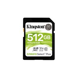 Kingston Canvas Select Plus SDXC 512GB  Class10 UHS-I SDS2/512GB 256GB | buy2say.com Kingston