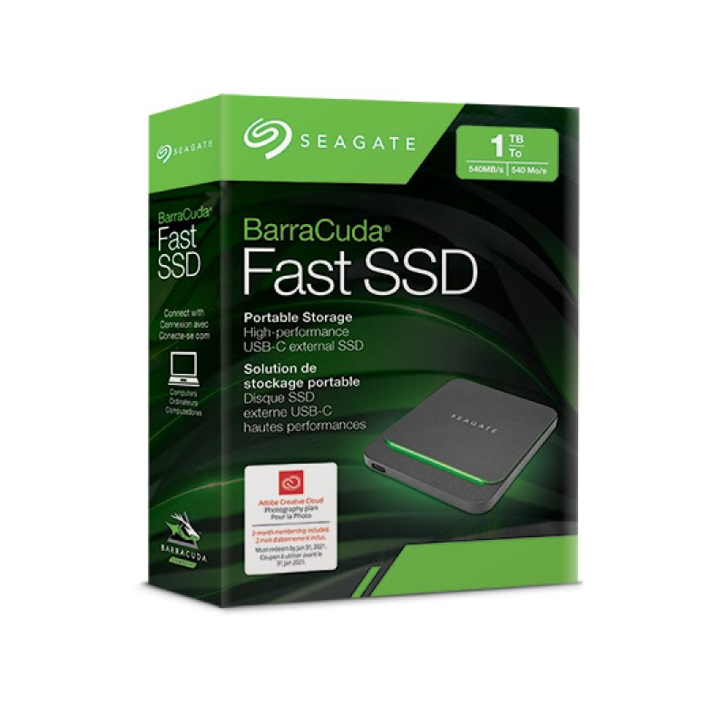 Seagate PSSD 1TB BarraCuda Fast extern STJM1000401 från buy2say.com! Anbefalede produkter | Elektronik online butik