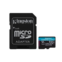 Kingston Canvas Go Plus MicroSDXC 512GB + Adapter SDCG3/512GB from buy2say.com! Buy and say your opinion! Recommend the product!