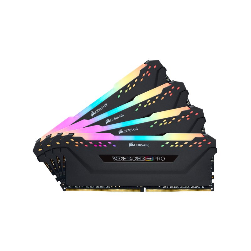 Corsair Vengeance 64GB RGB Pro 4x16GB DDR4-3200 DIMM 288 CMW64GX4M4C3200C16 от buy2say.com!  Препоръчани продукти | Онлайн магаз