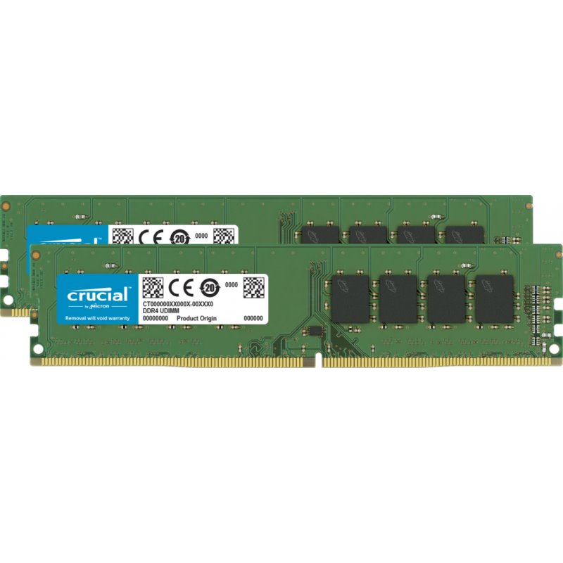 Crucial DDR4 32GB 2x16GB DIMM 288-PIN CT2K16G4DFRA266 fra buy2say.com! Anbefalede produkter | Elektronik online butik