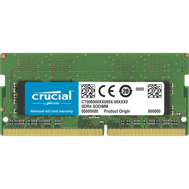 Crucial DDR4 64GB 2x32GB SO DIMM 260-PIN CT2K32G4SFD8266 fra buy2say.com! Anbefalede produkter | Elektronik online butik
