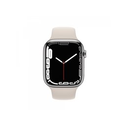 Apple Watch Series 7 GPS+ Cellular 45mm Silver Stainless Steel Case with Starlight MKJV3FD/A fra buy2say.com! Anbefalede produkt