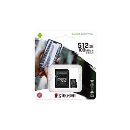 Kingston Canvas Select Plus MicroSDXC 512GB UHS-I SDCS2/512GB from buy2say.com! Buy and say your opinion! Recommend the product!