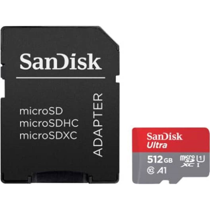 SanDisk MicroSDXC Ultra 512GB SDSQUA4-512G-GN6MA fra buy2say.com! Anbefalede produkter | Elektronik online butik