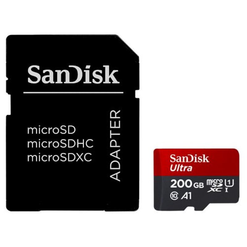 SanDisk MicroSDXC Ultra 200GB SDSQUA4-200G-GN6MA fra buy2say.com! Anbefalede produkter | Elektronik online butik