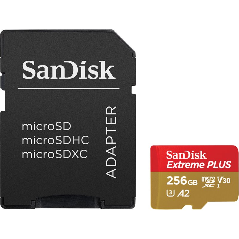 SanDisk MicroSDXC Extreme PLUS 256GB SDSQXBZ-256G-GN6MA from buy2say.com! Buy and say your opinion! Recommend the product!