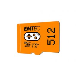 EMTEC 512GB microSDXC UHS-I U3 V30 Gaming Memory Card (Orange) fra buy2say.com! Anbefalede produkter | Elektronik online butik