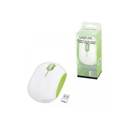 LogiLink Maus Cooper funk USB 2.4G white/green 6-10 Meter ID0086A von buy2say.com! Empfohlene Produkte | Elektronik-Online-Shop