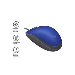 Logitech MOUSE M110 Silent Mouse Blue 910-005488 från buy2say.com! Anbefalede produkter | Elektronik online butik