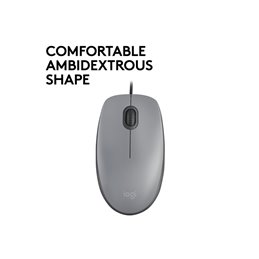 Logitech MOUSE M110 Silent Mouse Mid Gray 910-005490 von buy2say.com! Empfohlene Produkte | Elektronik-Online-Shop