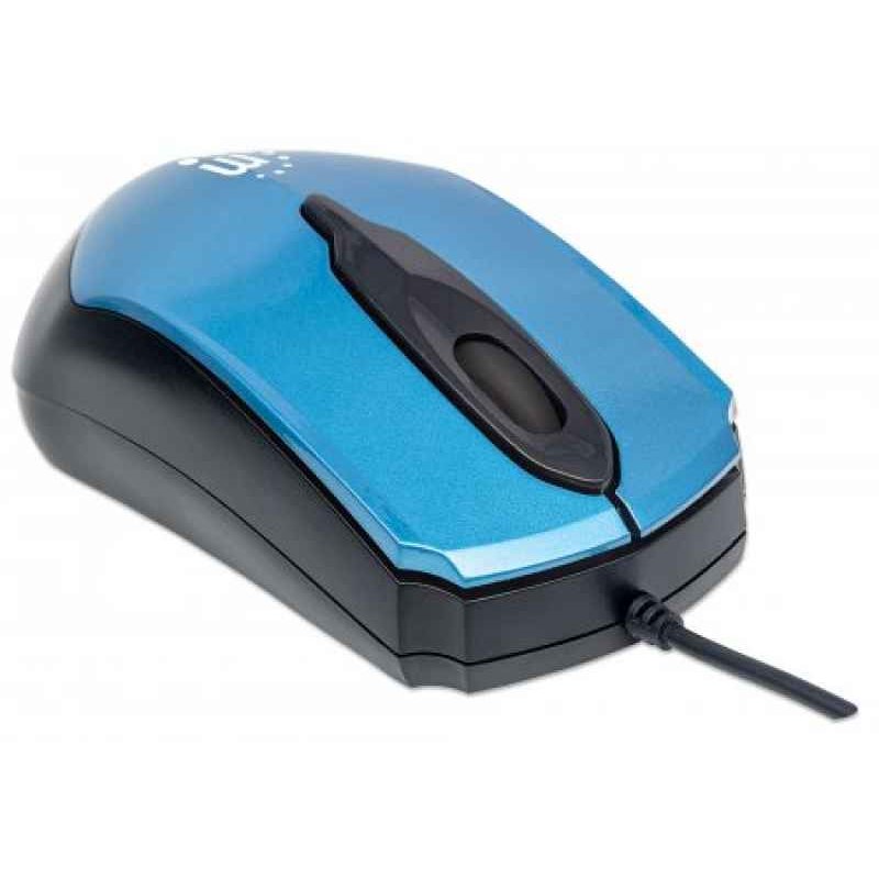 Manhattan Edge mice USB Optical 1000 DPI Ambidextrous Black.Blue 177801 от buy2say.com!  Препоръчани продукти | Онлайн магазин з