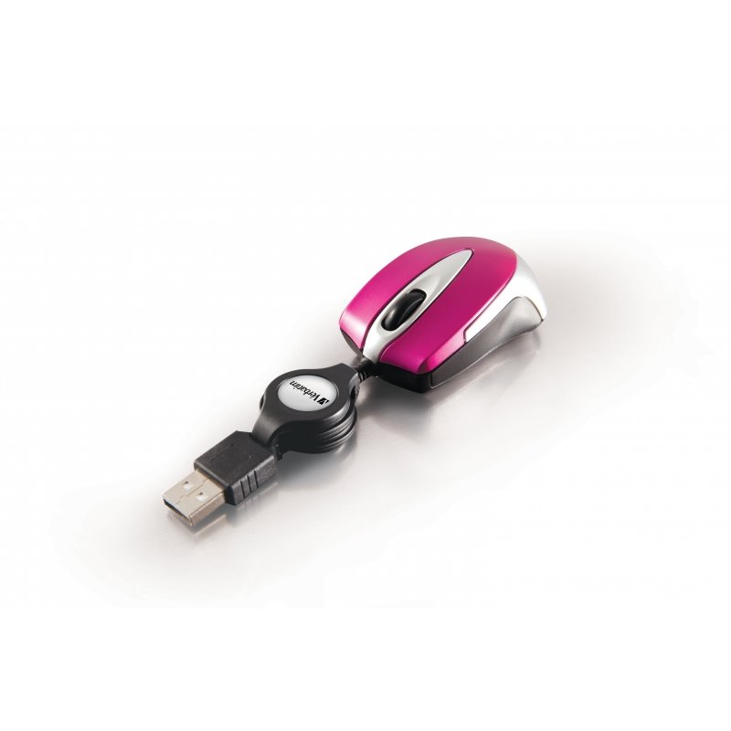 Verbatim USB Maus Go Mini Optical Travel hot pink retail 49021 fra buy2say.com! Anbefalede produkter | Elektronik online butik