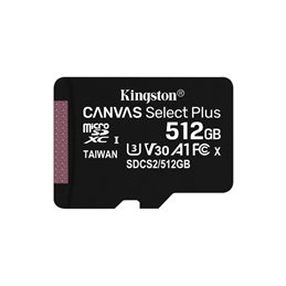 Kingston Canvas Select Plus micSDXC 512GB UHS-I SDCS2/512GBSP from buy2say.com! Buy and say your opinion! Recommend the product!