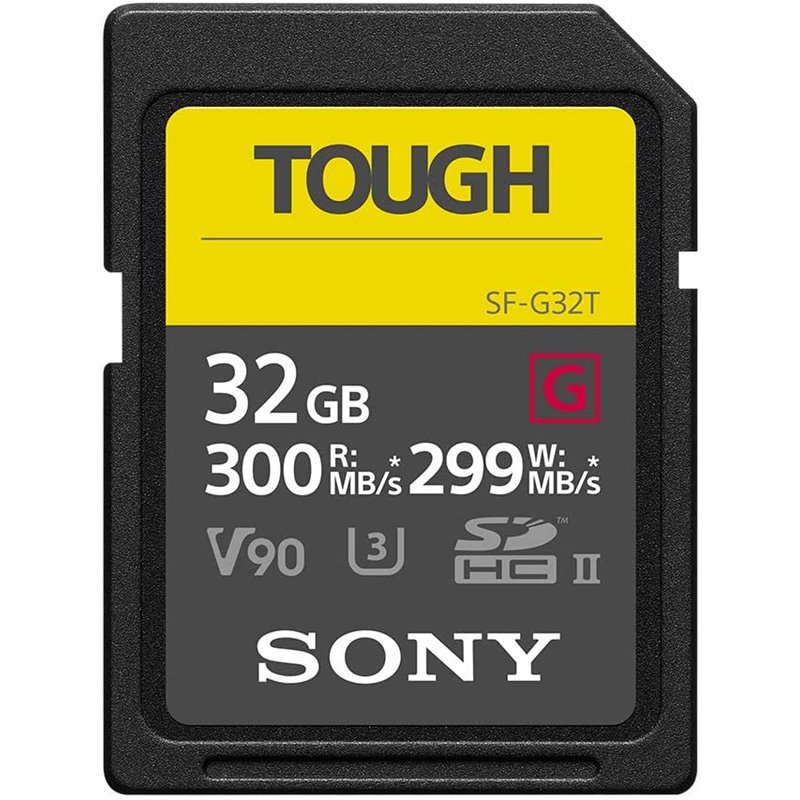 Sony SDHC G Tough series 32GB UHS-II Class 10 U3 V90 - SF32TG från buy2say.com! Anbefalede produkter | Elektronik online butik
