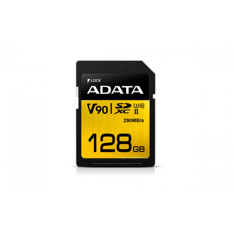 ADATA SDXC UHS-II U3 Class 10 128GB Premier One  ASDX128GUII3CL10-C fra buy2say.com! Anbefalede produkter | Elektronik online bu