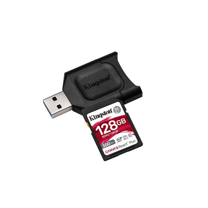 Kingston SD Card 128GB SDXC React+ 300R/260W Reader MLPR2/128GB from buy2say.com! Buy and say your opinion! Recommend the produc