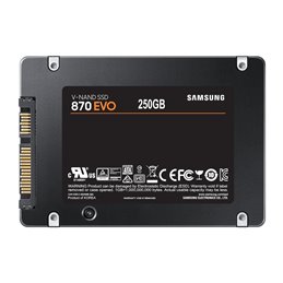 SSD 2.5 250GB Samsung 870 EVO retail MZ-77E250B/EU Storage Media | buy2say.com Samsung