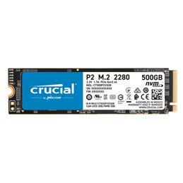 Crucial  HDSSD M.2 (2280) 500GB Crucial P2 NVMe Box CT500P2SSD8 von buy2say.com! Empfohlene Produkte | Elektronik-Online-Shop