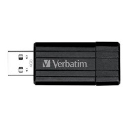 USB FlashDrive 64GB Verbatim PinStripe (Black) Blister 49065 64GB | buy2say.com Verbatim