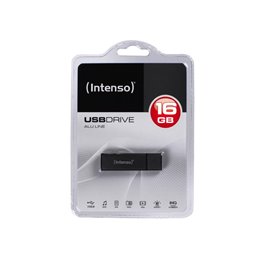 USB FlashDrive 16GB Intenso Alu Line Anthracite Blister от buy2say.com!  Препоръчани продукти | Онлайн магазин за електроника