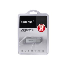 USB FlashDrive 8GB Intenso Alu Line Silver Blister от buy2say.com!  Препоръчани продукти | Онлайн магазин за електроника