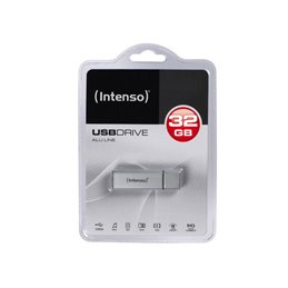 USB FlashDrive 32GB Intenso Alu Line Silver Blister fra buy2say.com! Anbefalede produkter | Elektronik online butik