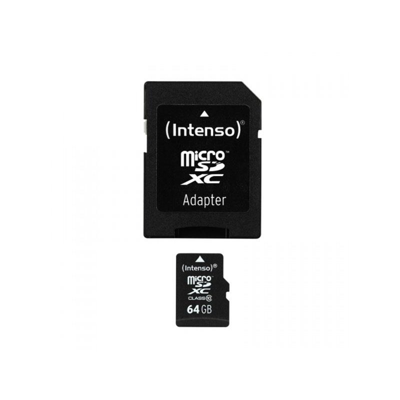 MicroSDXC 64GB Intenso +Adapter CL10 Blister alkaen buy2say.com! Suositeltavat tuotteet | Elektroniikan verkkokauppa