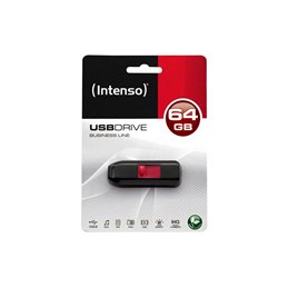USB FlashDrive 64GB Intenso Business Line Blister black/red fra buy2say.com! Anbefalede produkter | Elektronik online butik