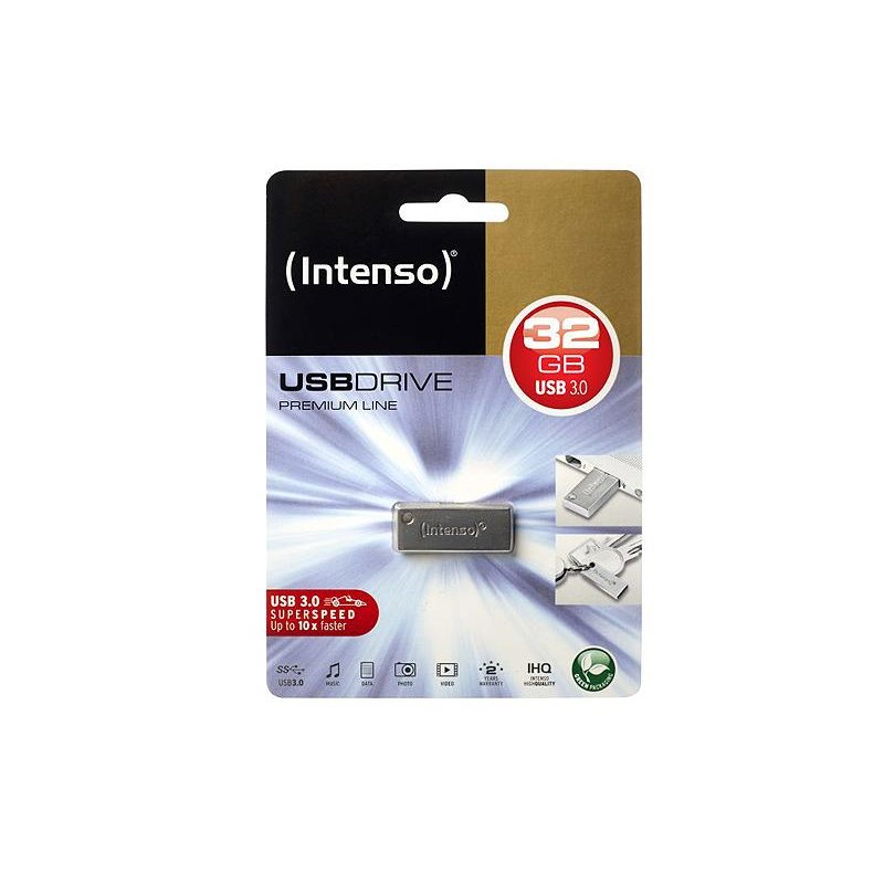 USB FlashDrive 32GB Intenso Premium Line 3.0 blister aluminium alkaen buy2say.com! Suositeltavat tuotteet | Elektroniikan verkko
