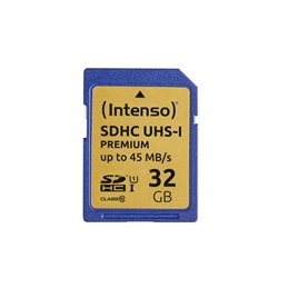 Intenso  SDHC 32GB Premium CL10 UHS-I Blister 32GB | buy2say.com Intenso