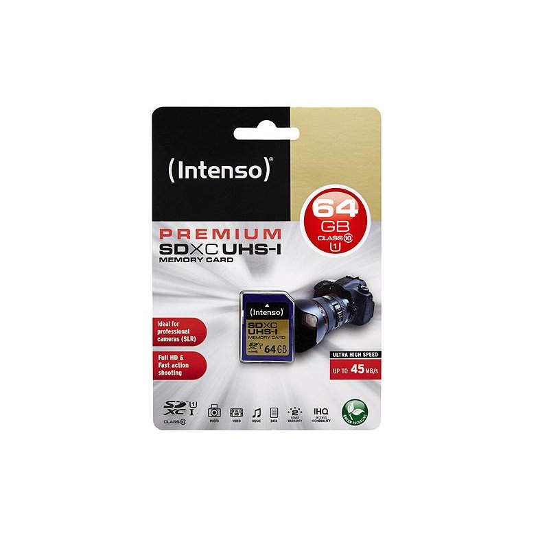 SDXC 64GB Intenso Premium CL10 UHS-I Blister from buy2say.com! Buy and say your opinion! Recommend the product! SDXC 64GB Intenso Premium CL10 UHS-I Blister from buy2say.com! Buy and say your opinion! Recommend the product!