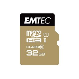 MicroSDHC 32GB EMTEC +Adapter CL10 EliteGold UHS-I 85MB/s Blister alkaen buy2say.com! Suositeltavat tuotteet | Elektroniikan ver