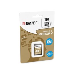 SDHC 16GB Emtec CL10 EliteGold UHS-I 85MB/s Blister från buy2say.com! Anbefalede produkter | Elektronik online butik