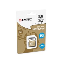 SDHC 32GB Emtec CL10 EliteGold UHS-I 85MB/s Blister 32GB | buy2say.com