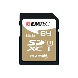SDXC 64GB Emtec CL10 EliteGold UHS-I 85MB/s Blister från buy2say.com! Anbefalede produkter | Elektronik online butik